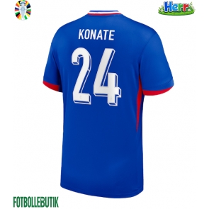 Frankrike Ibrahima Konate #24 Hemmatröja EM 2024 Kortärmad